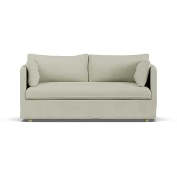 Linnevik sofa - Luiza Beige 3981-hvidolieret eg, 2-pers., med skørt - 1898