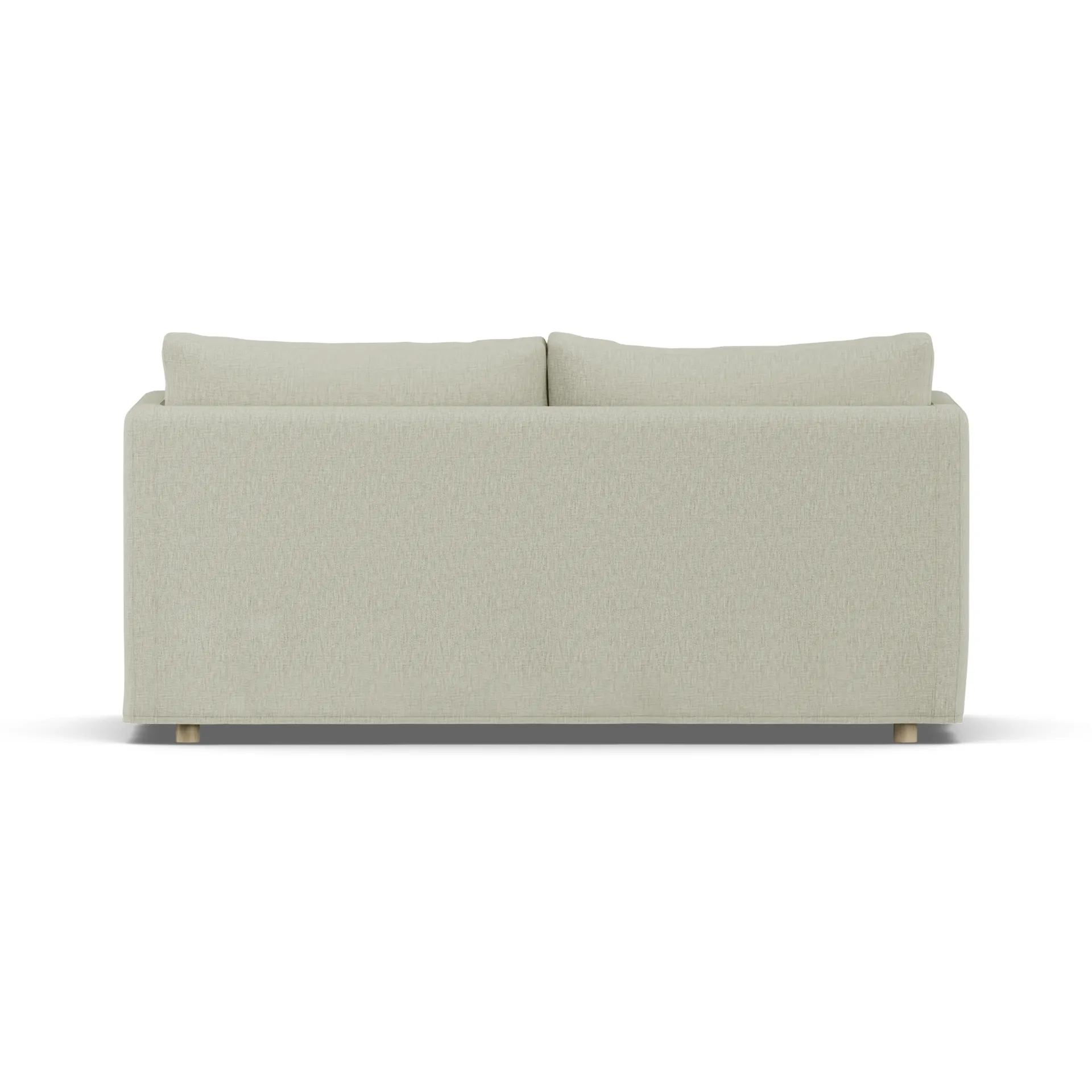Linnevik sofa, Luiza Beige 3981-hvidolieret eg, 2-pers., med skørt 1898
