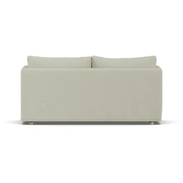 Linnevik sofa - Luiza Beige 3981-hvidolieret eg, 2-pers., med skørt - 1898