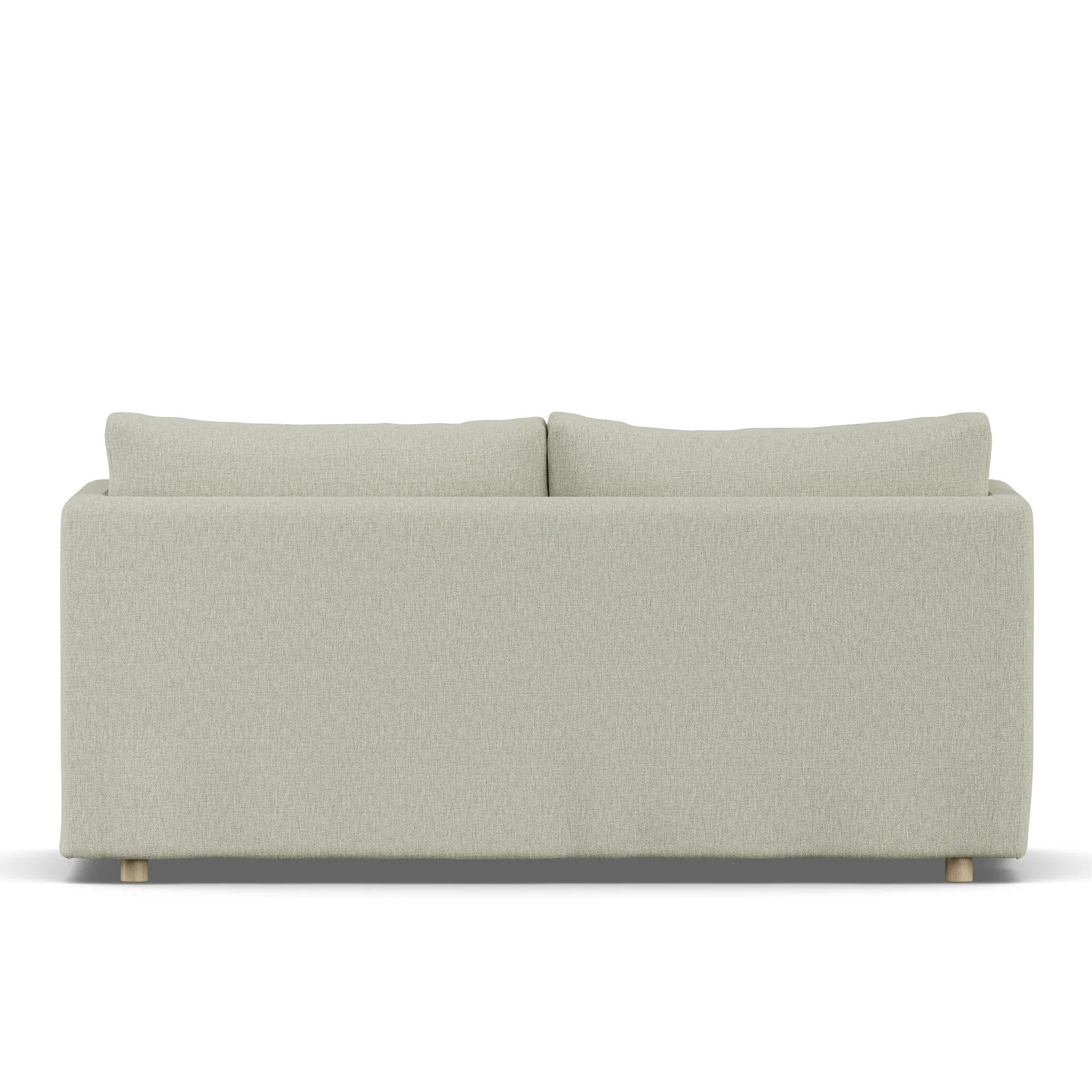 Linnevik sofa, Luiza Beige 3981-hvidolieret eg, 2-pers., med skørt 1898
