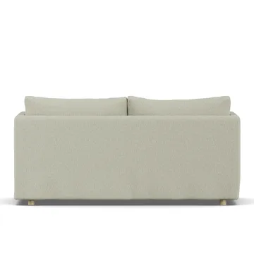 Linnevik sofa - Luiza Beige 3981-hvidolieret eg, 2-pers., med skørt - 1898