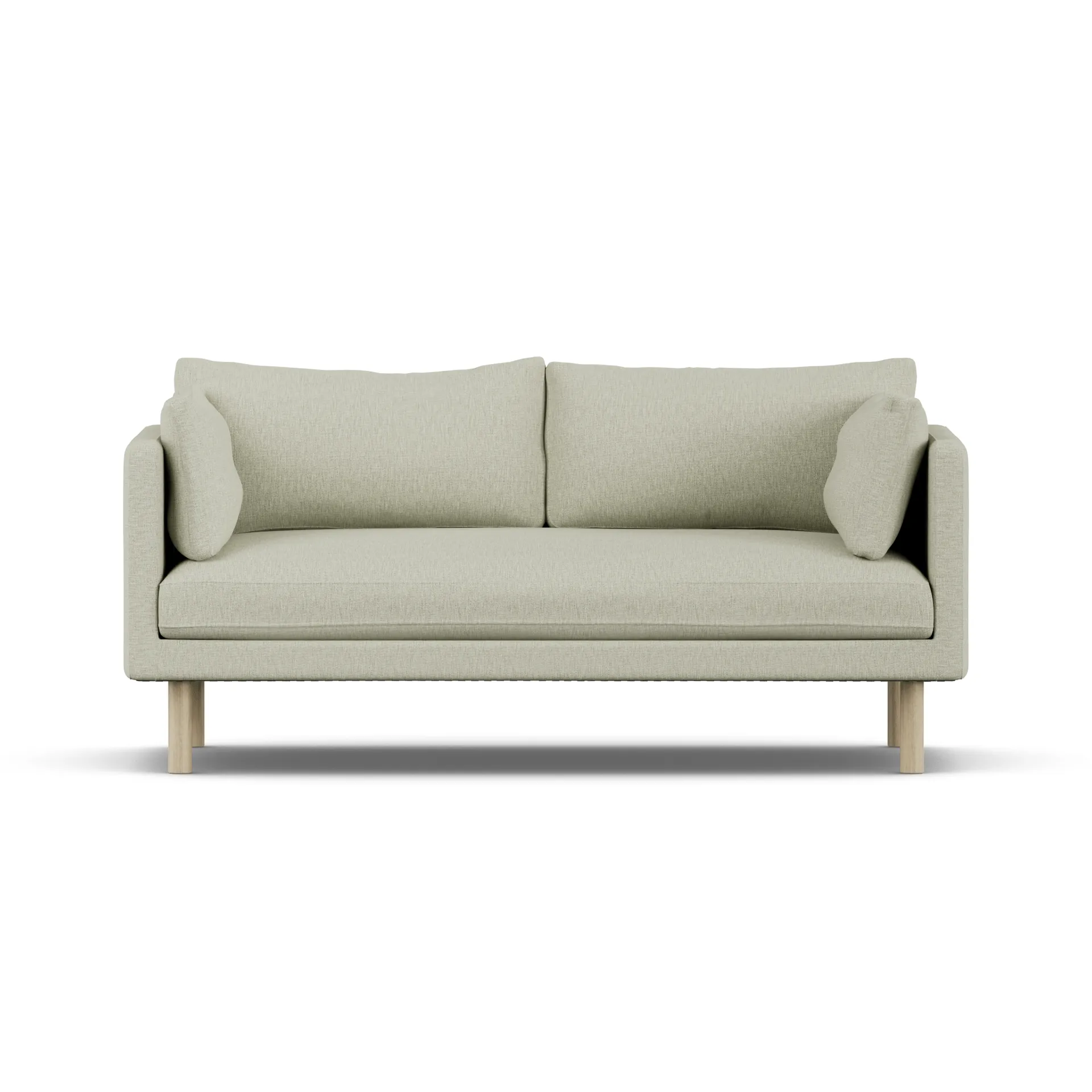 Linnevik sofa, Luiza Beige 3981-hvidolieret eg, 2-pers., uden skørt 1898