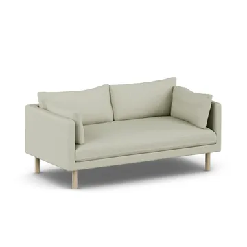 Linnevik sofa - Luiza Beige 3981-hvidolieret eg, 2-pers., uden skørt - 1898
