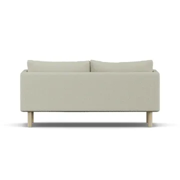 Linnevik sofa - Luiza Beige 3981-hvidolieret eg, 2-pers., uden skørt - 1898