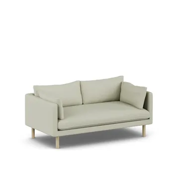 Linnevik sofa - Luiza Beige 3981-hvidolieret eg, 2-pers. - 1898