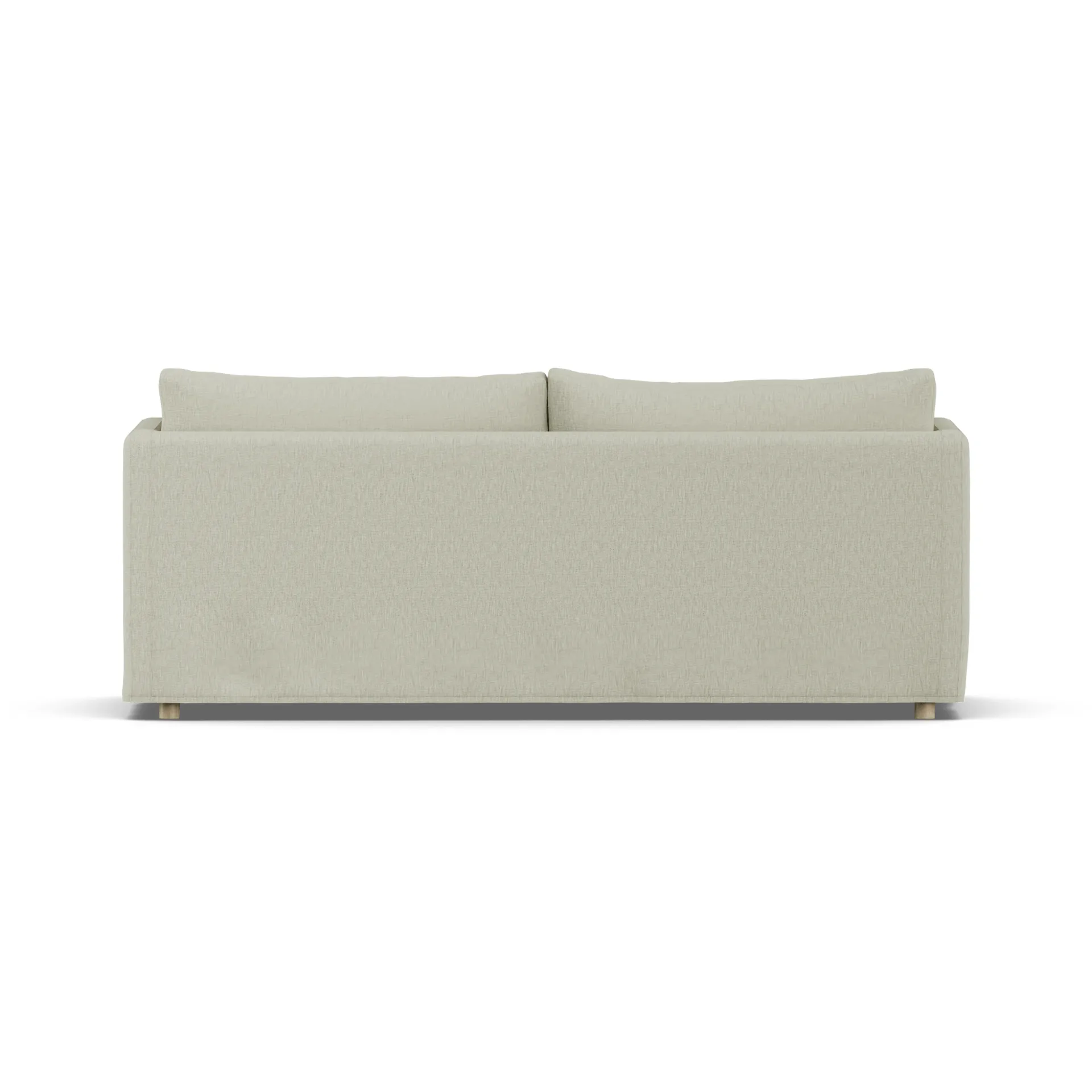 Linnevik sofa, Luiza Beige 3981-hvidolieret eg, 3-pers., med skørt 1898