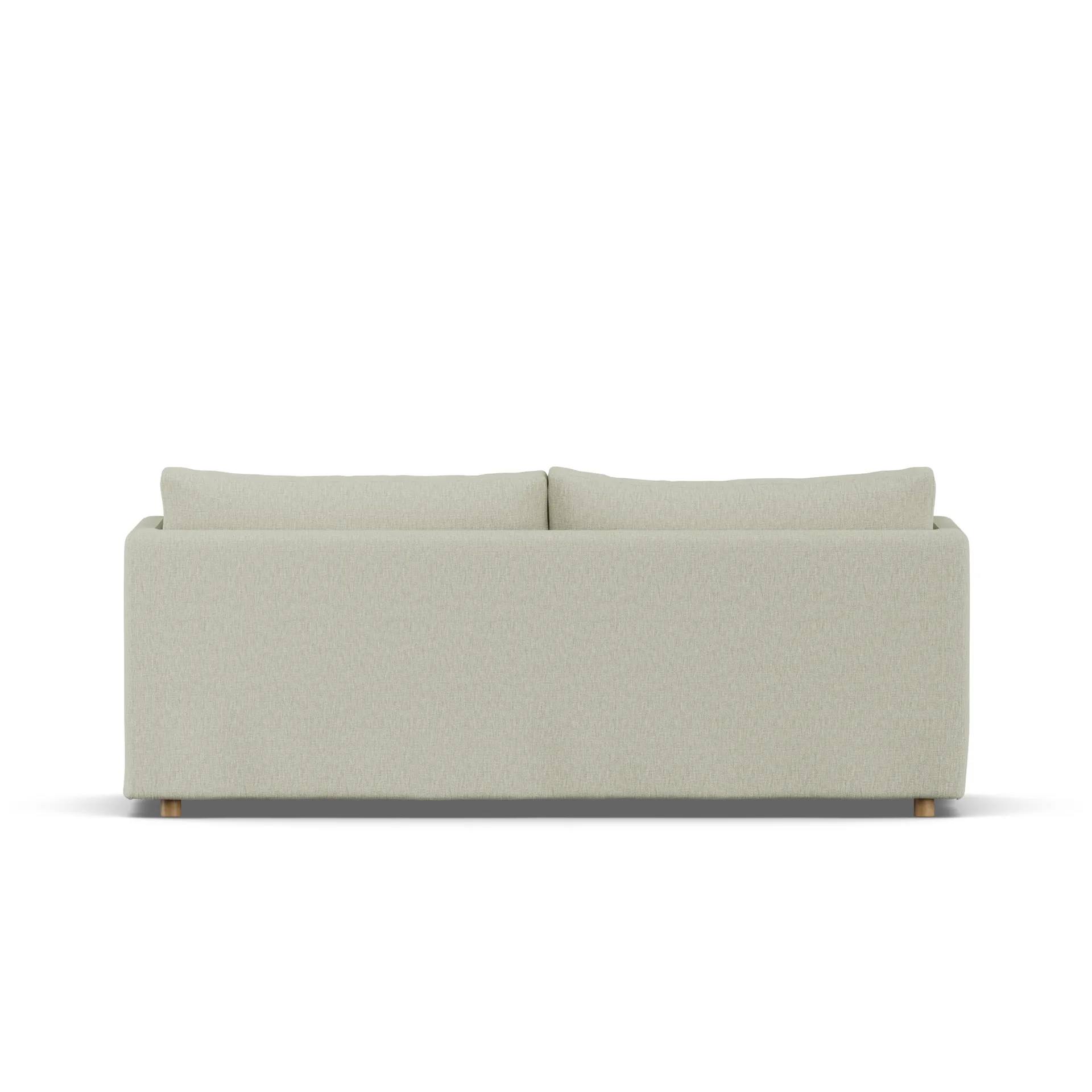Linnevik sofa, Luiza Beige 3981-hvidolieret eg, 3-pers., med skørt 1898
