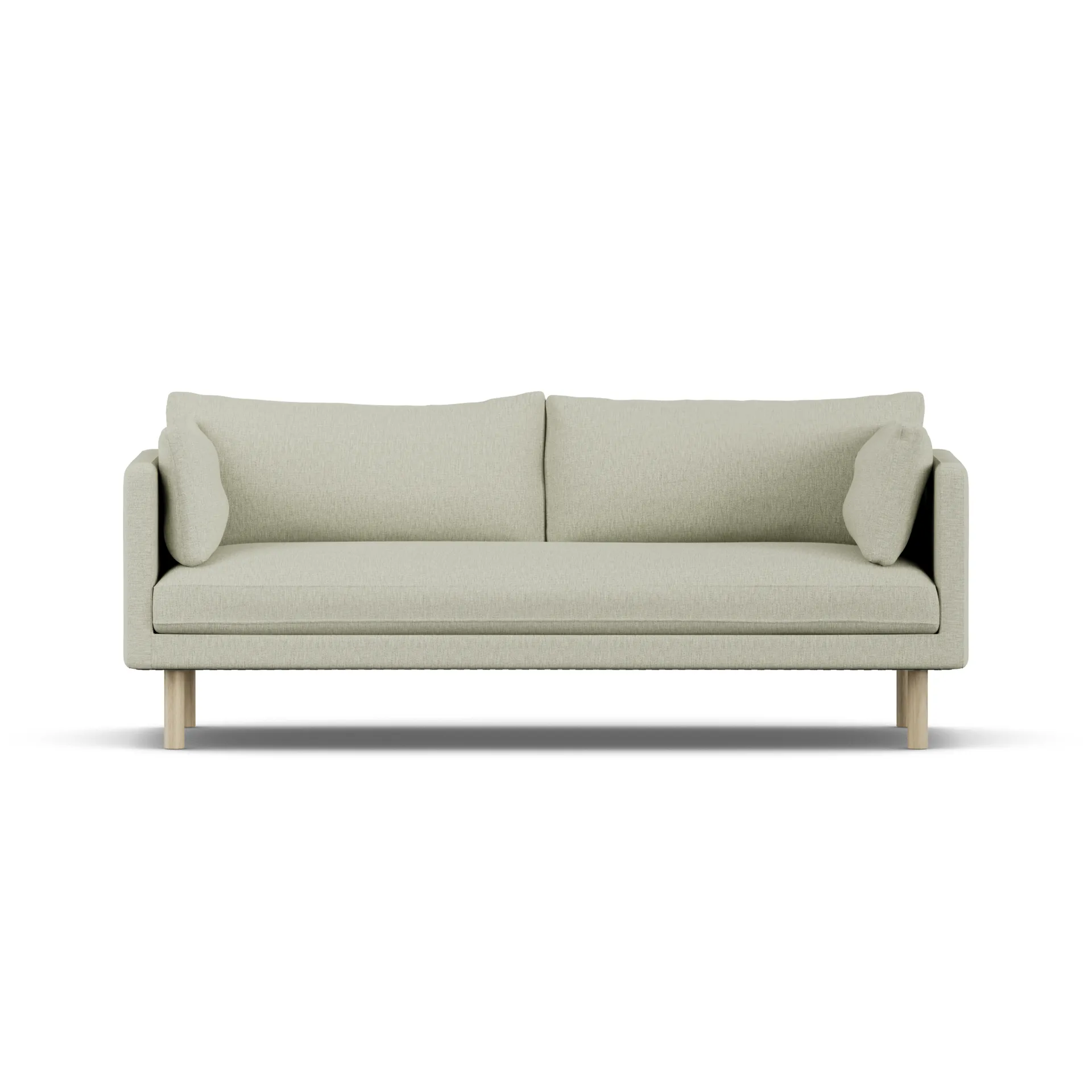 Linnevik sofa, Luiza Beige 3981-hvidolieret eg, 3-pers., uden skørt 1898