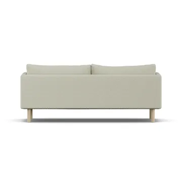 Linnevik sofa - Luiza Beige 3981-hvidolieret eg, 3-pers., uden skørt - 1898