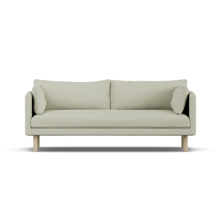 Linnevik sofa - Luiza Beige 3981-hvidolieret eg, 3-pers. - 1898