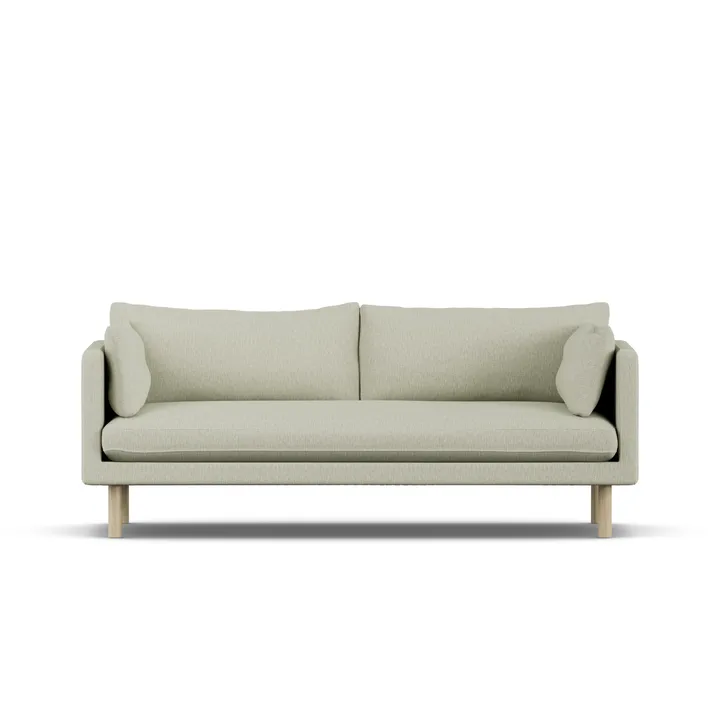 Linnevik sofa - Luiza Beige 3981-hvidolieret eg, 3-pers. - 1898