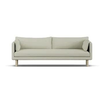 Linnevik sofa - Luiza Beige 3981-hvidolieret eg, 4-pers., uden skørt - 1898