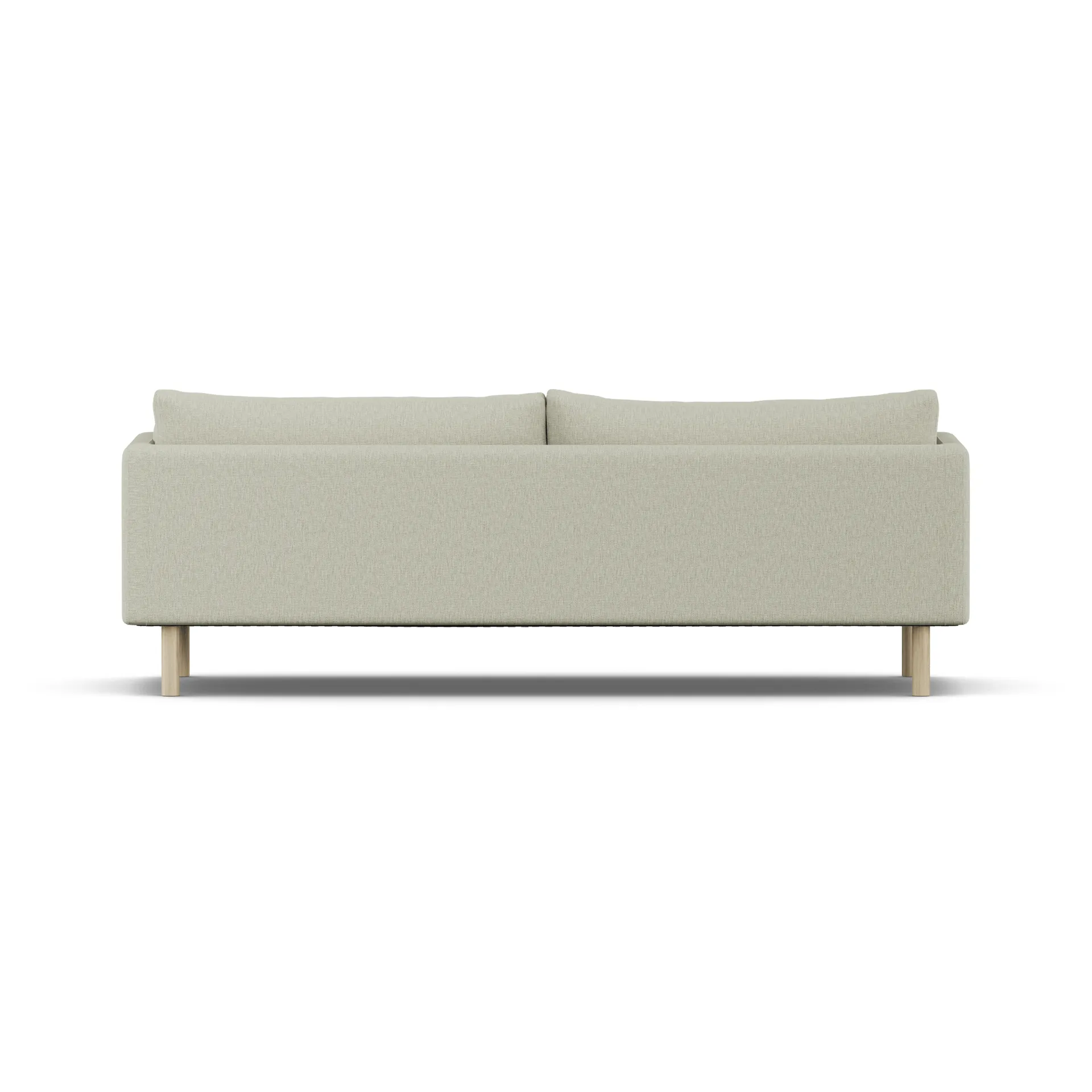 Linnevik sofa, Luiza Beige 3981-hvidolieret eg, 4-pers., uden skørt 1898