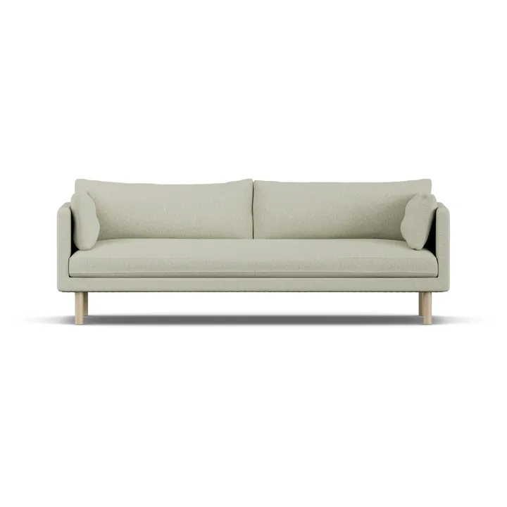Linnevik sofa - Luiza Beige 3981-hvidolieret eg, 4-pers. - 1898