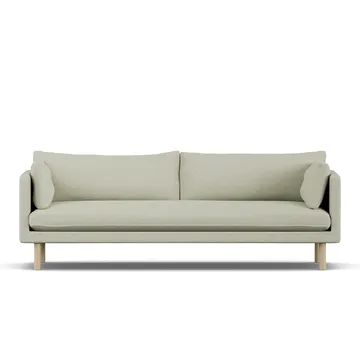 Linnevik sofa - Luiza Beige 3981-hvidolieret eg, 4-pers. - 1898