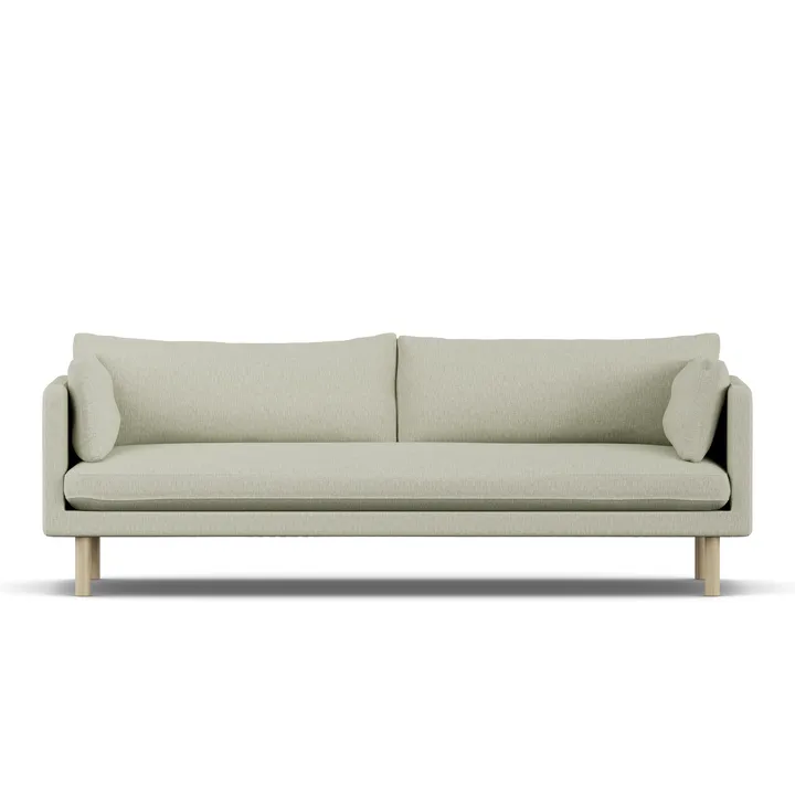 Linnevik sofa - Luiza Beige 3981-hvidolieret eg, 4-pers. - 1898