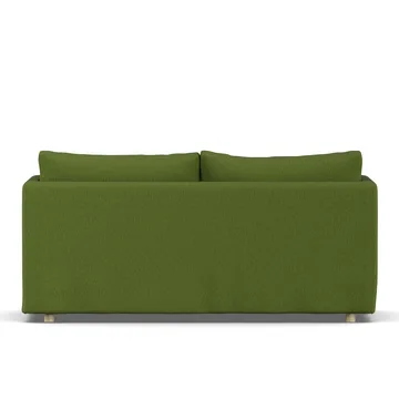 Linnevik sofa - Luiza Green 3975-hvidolieret eg, 2-pers., med skørt - 1898