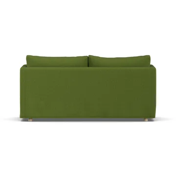 Linnevik sofa - Luiza Green 3975-hvidolieret eg, 2-pers., med skørt - 1898