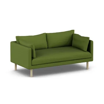 Linnevik sofa - Luiza Green 3975-hvidolieret eg, 2-pers., uden skørt - 1898