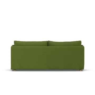 Linnevik sofa - Luiza green 3975-hvidolieret eg, 3-pers., med skørt - 1898