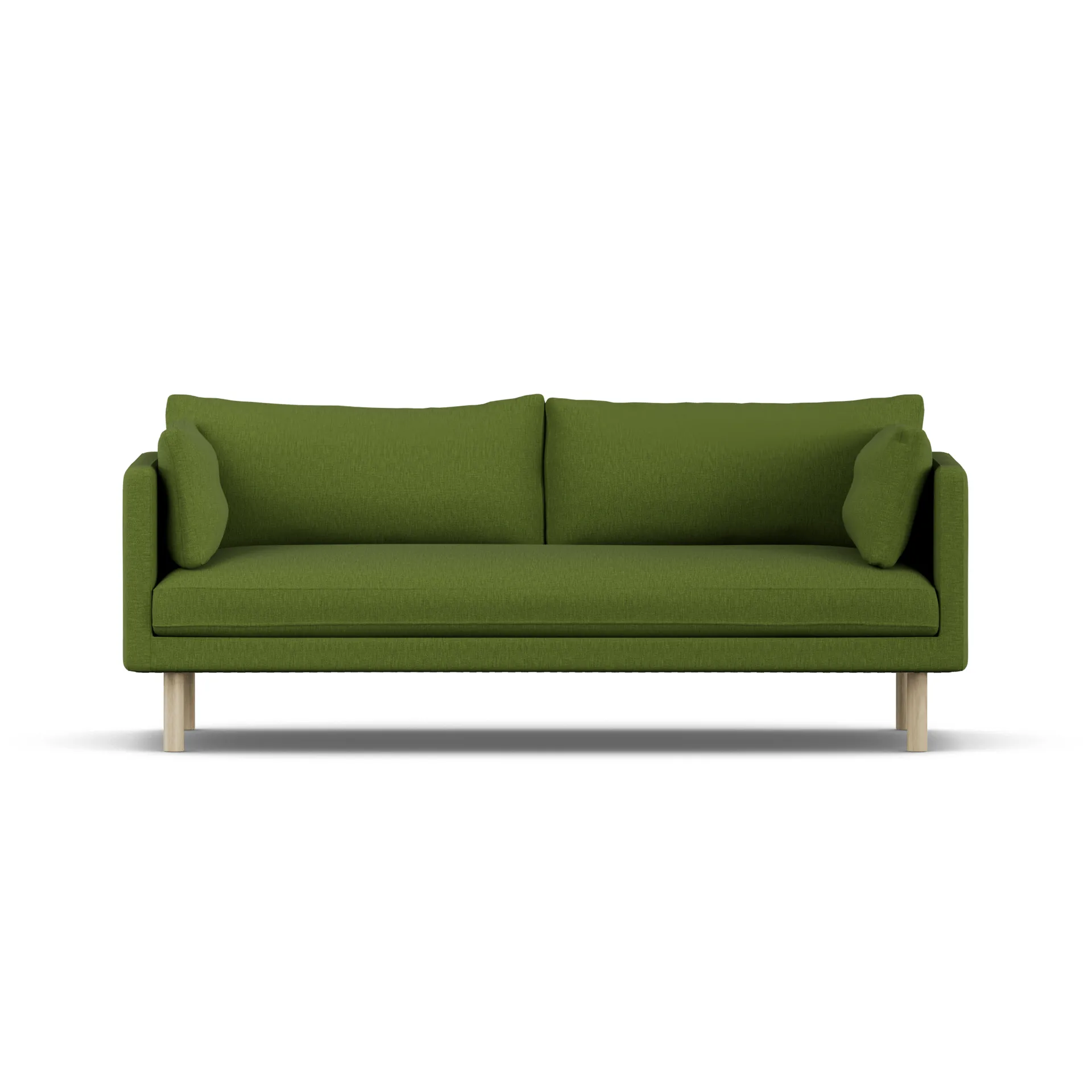 Linnevik sofa, Luiza Green 3975-hvidolieret eg, 3-pers., uden skørt 1898