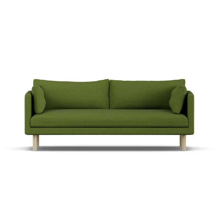 Linnevik sofa - Luiza Green 3975-hvidolieret eg, 3-pers. - 1898