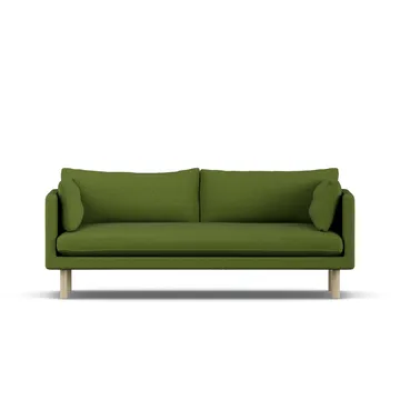 Linnevik sofa - Luiza Green 3975-hvidolieret eg, 3-pers. - 1898