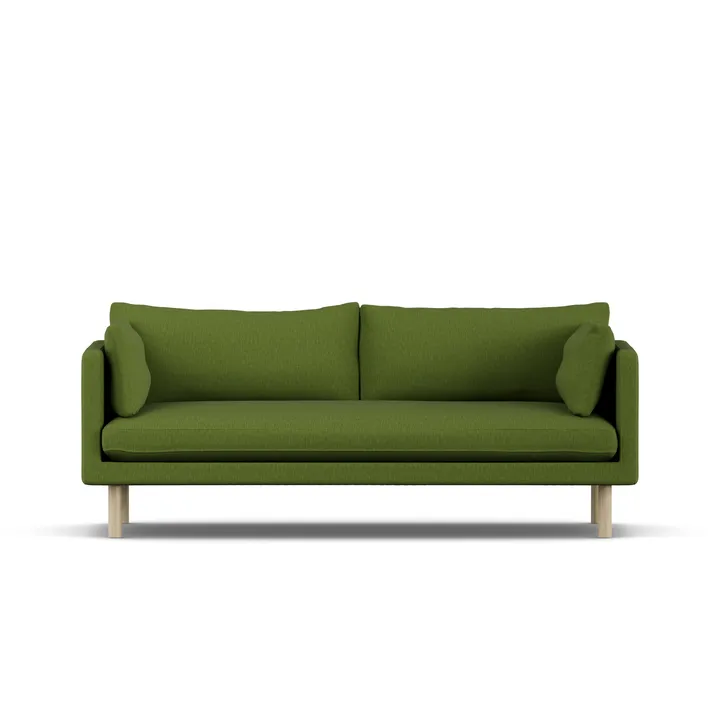 Linnevik sofa - Luiza Green 3975-hvidolieret eg, 3-pers. - 1898