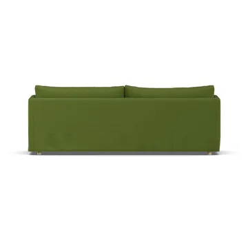 Linnevik sofa - Luiza Green 3975-hvidolieret eg, 4-pers., med skørt - 1898