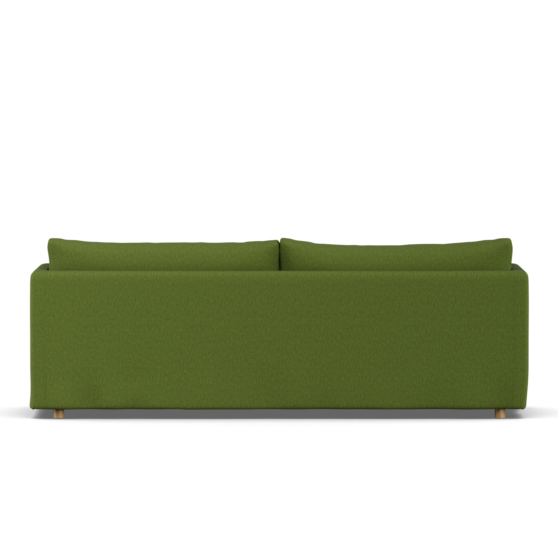Linnevik sofa, Luiza Green 3975-hvidolieret eg, 4-pers., med skørt 1898