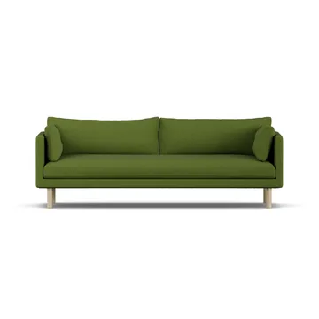 Linnevik sofa - Luiza Green 3975-hvidolieret eg, 4-pers., uden skørt - 1898