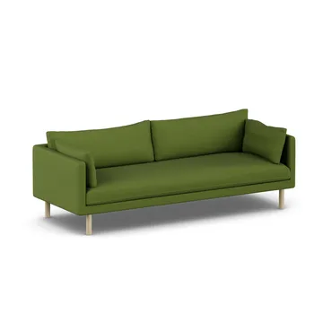 Linnevik sofa - Luiza Green 3975-hvidolieret eg, 4-pers., uden skørt - 1898