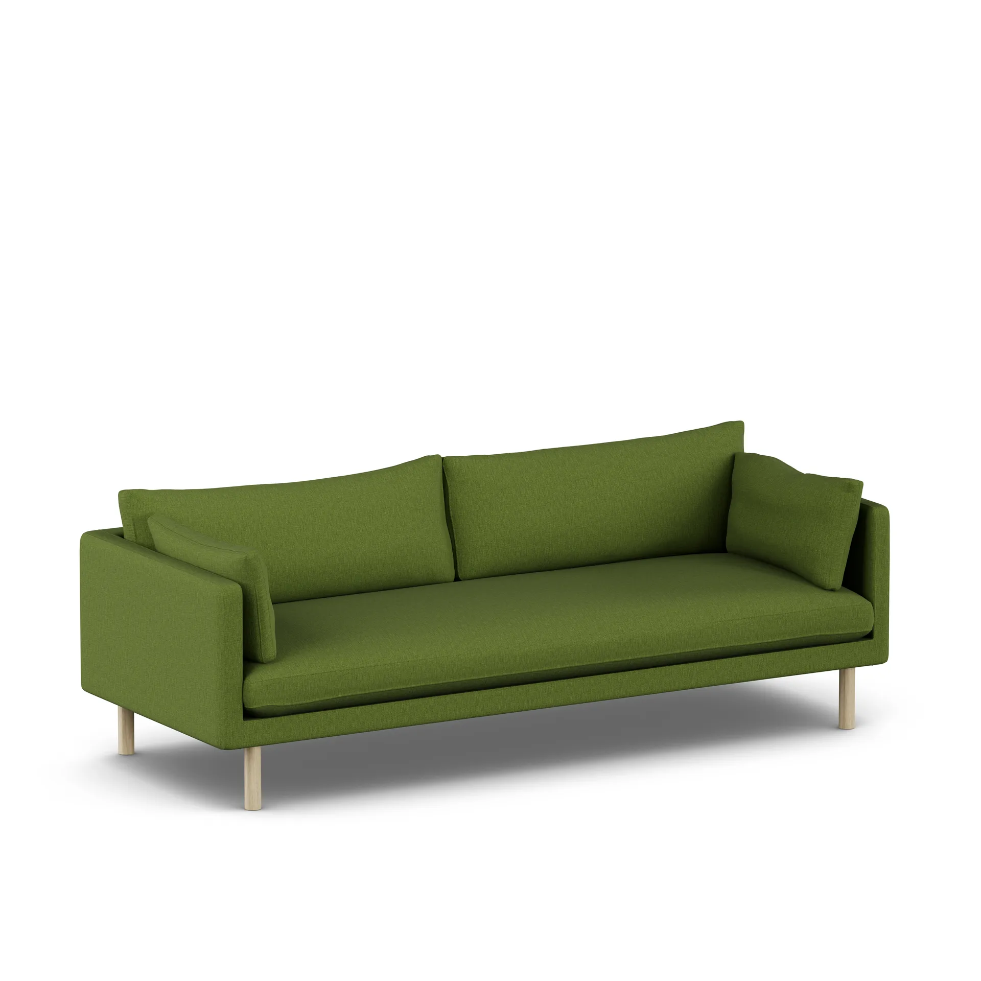 Linnevik sofa, Luiza Green 3975-hvidolieret eg, 4-pers. 1898