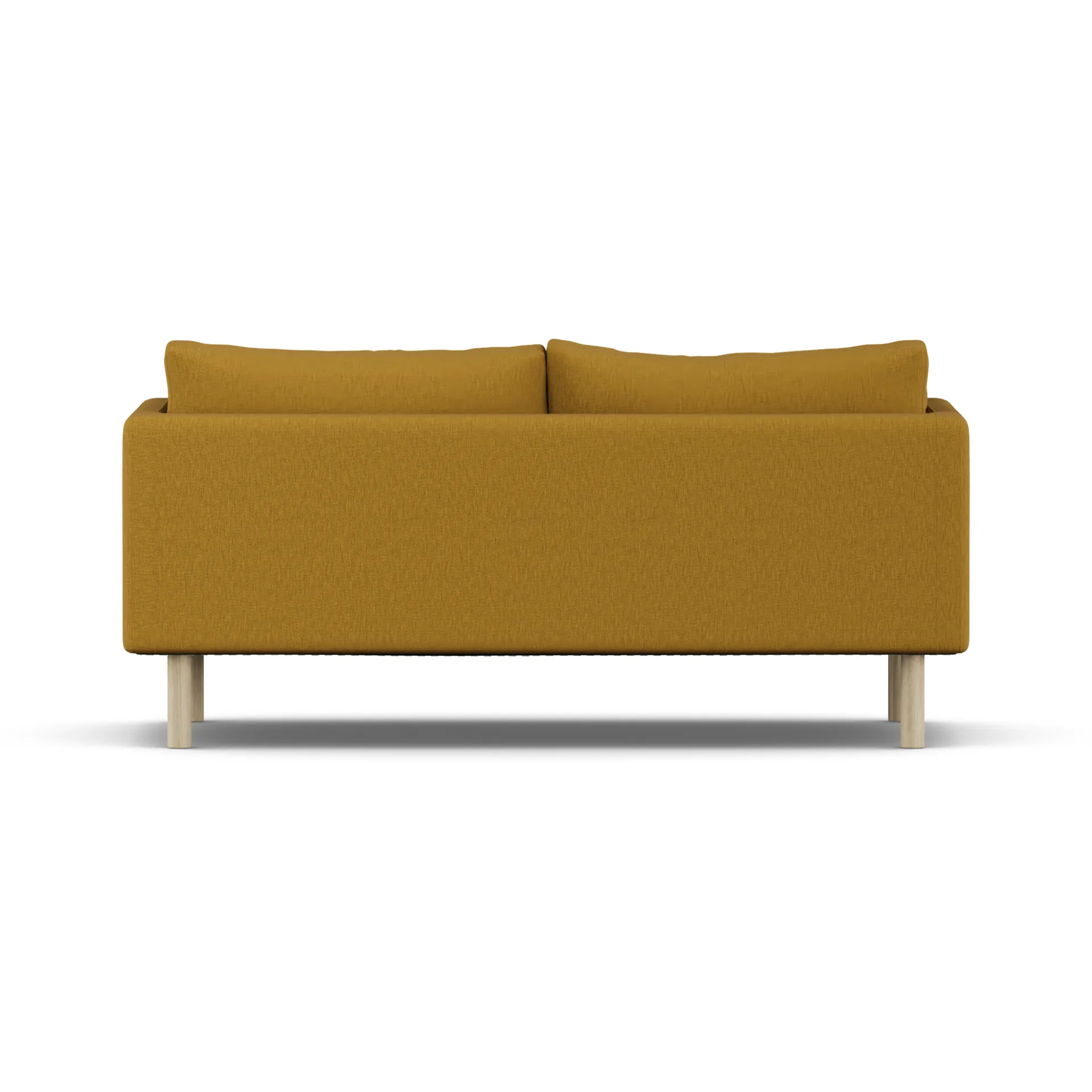 Linnevik sofa, Luiza Mustard 3972-hvidolieret eg, 2-pers., uden skørt 1898