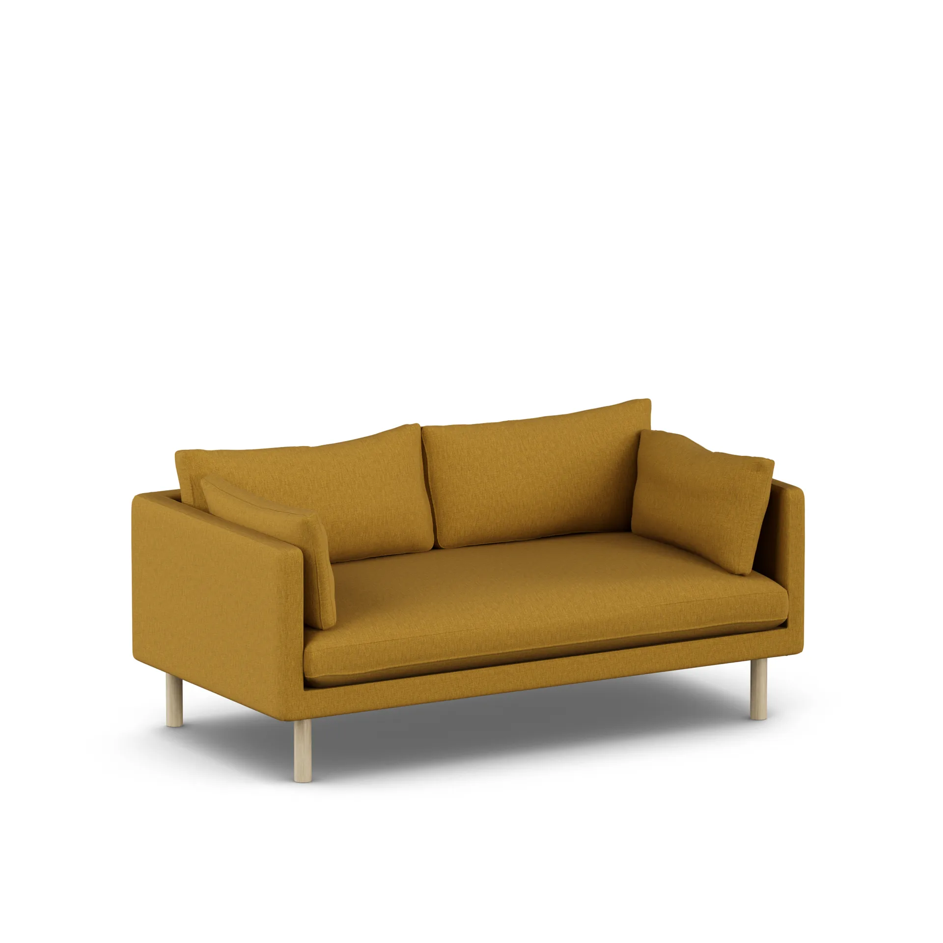 Linnevik sofa, Luiza Mustard 3972-hvidolieret eg, 2-pers. 1898