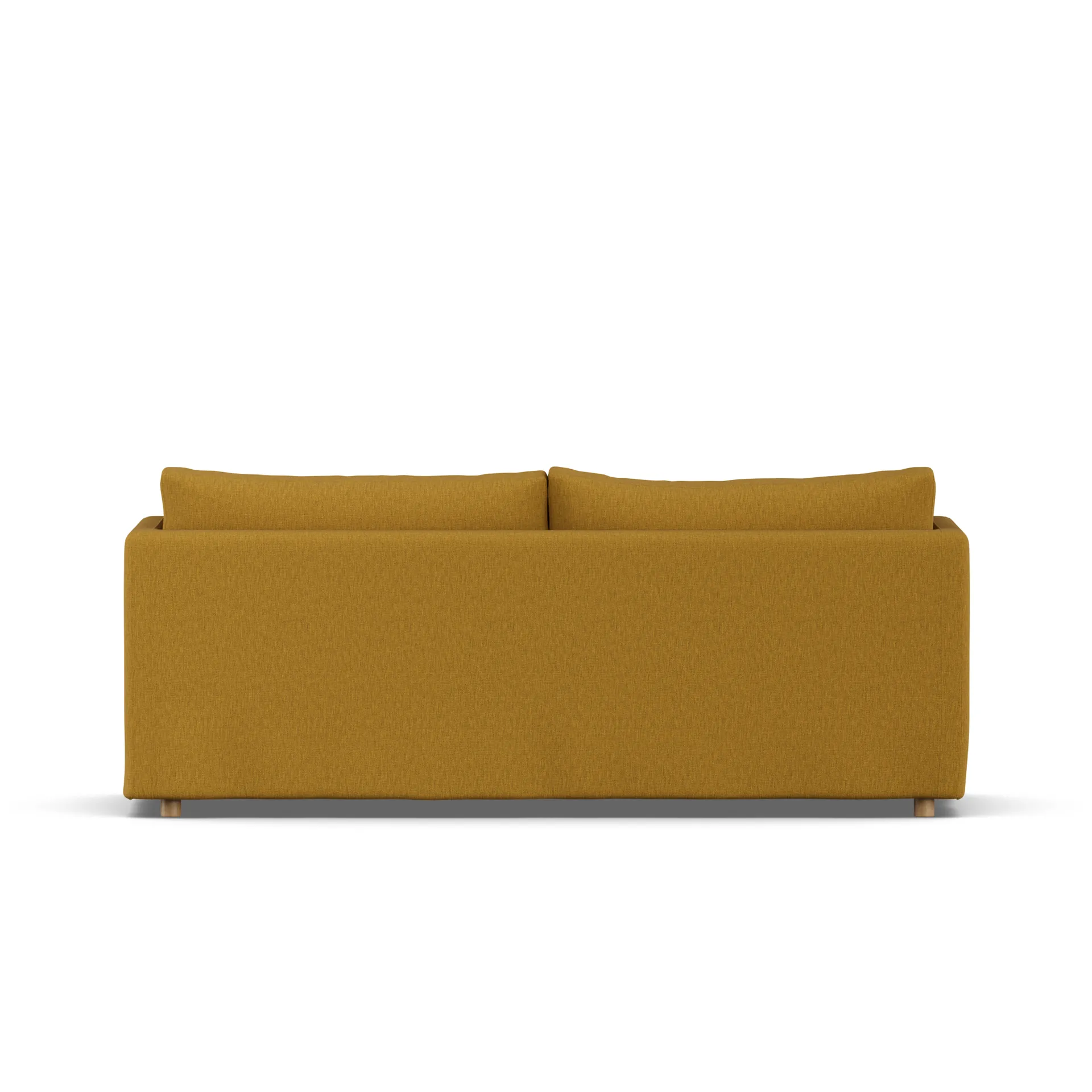 Linnevik sofa, Luiza Mustard 3972-hvidolieret eg, 3-pers., med skørt 1898