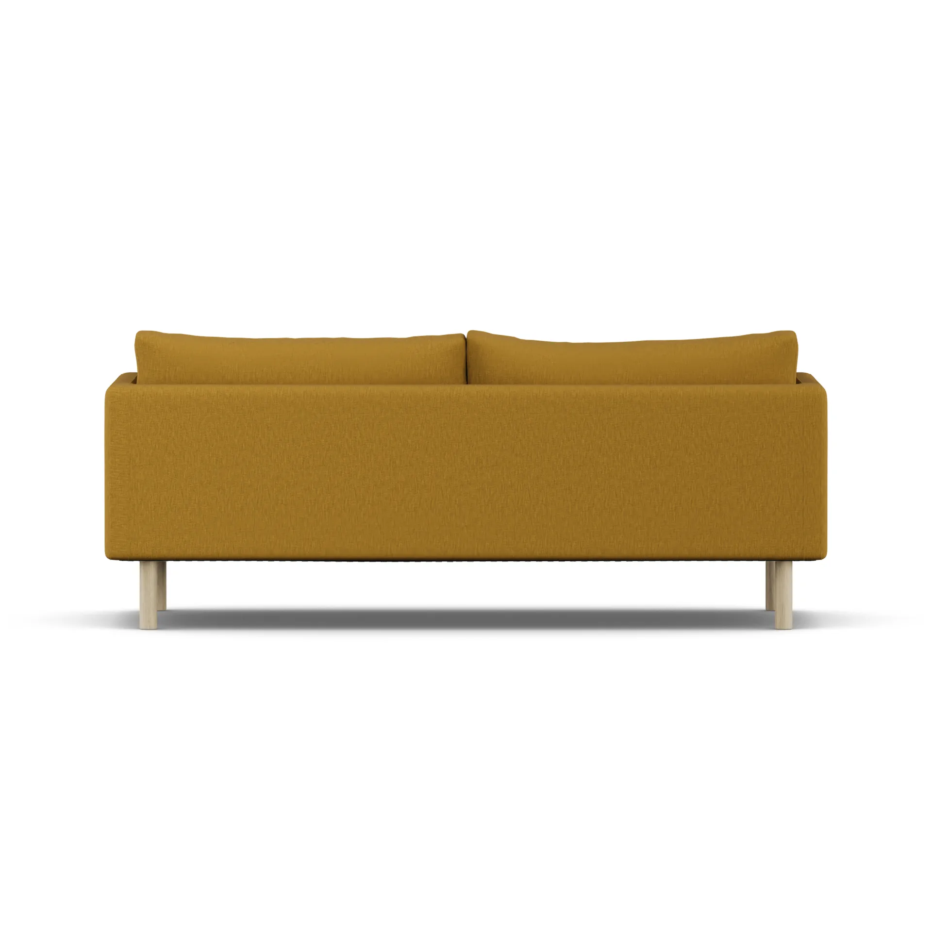 Linnevik sofa, Luiza Mustard 3972-hvidolieret eg, 3-pers., uden skørt 1898