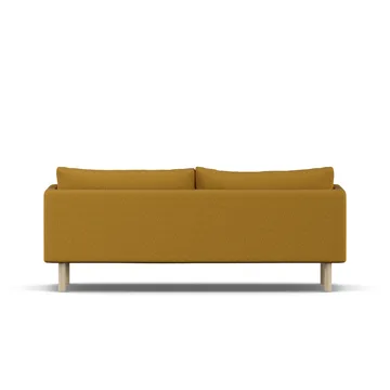 Linnevik sofa - Luiza Mustard 3972-hvidolieret eg, 3-pers. - 1898