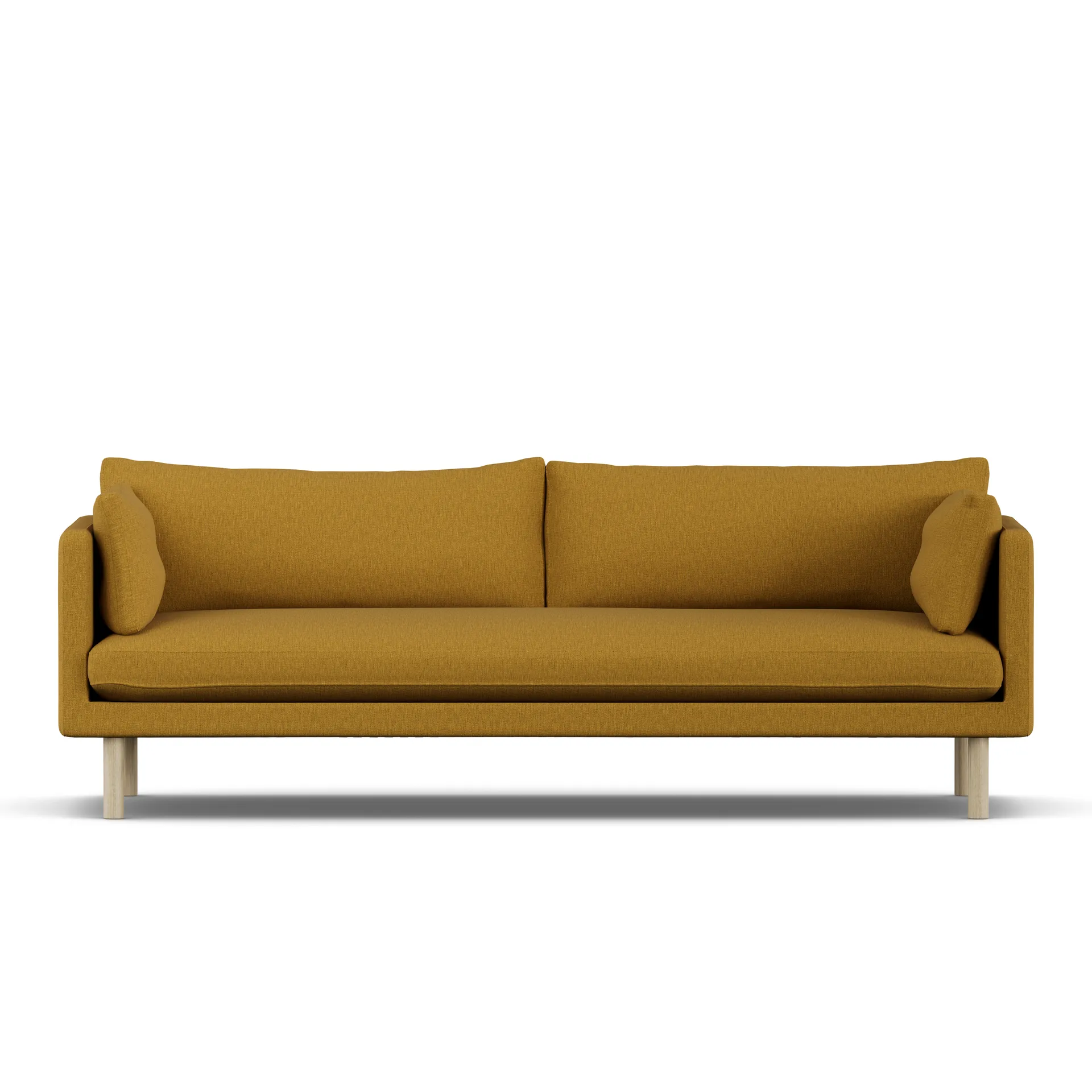 Linnevik sofa, Luiza Mustard 3972-hvidolieret eg, 4-pers. 1898