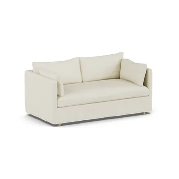Linnevik sofa - Oslo Nature 1540-hvidolieret eg, 2-pers., med skørt - 1898