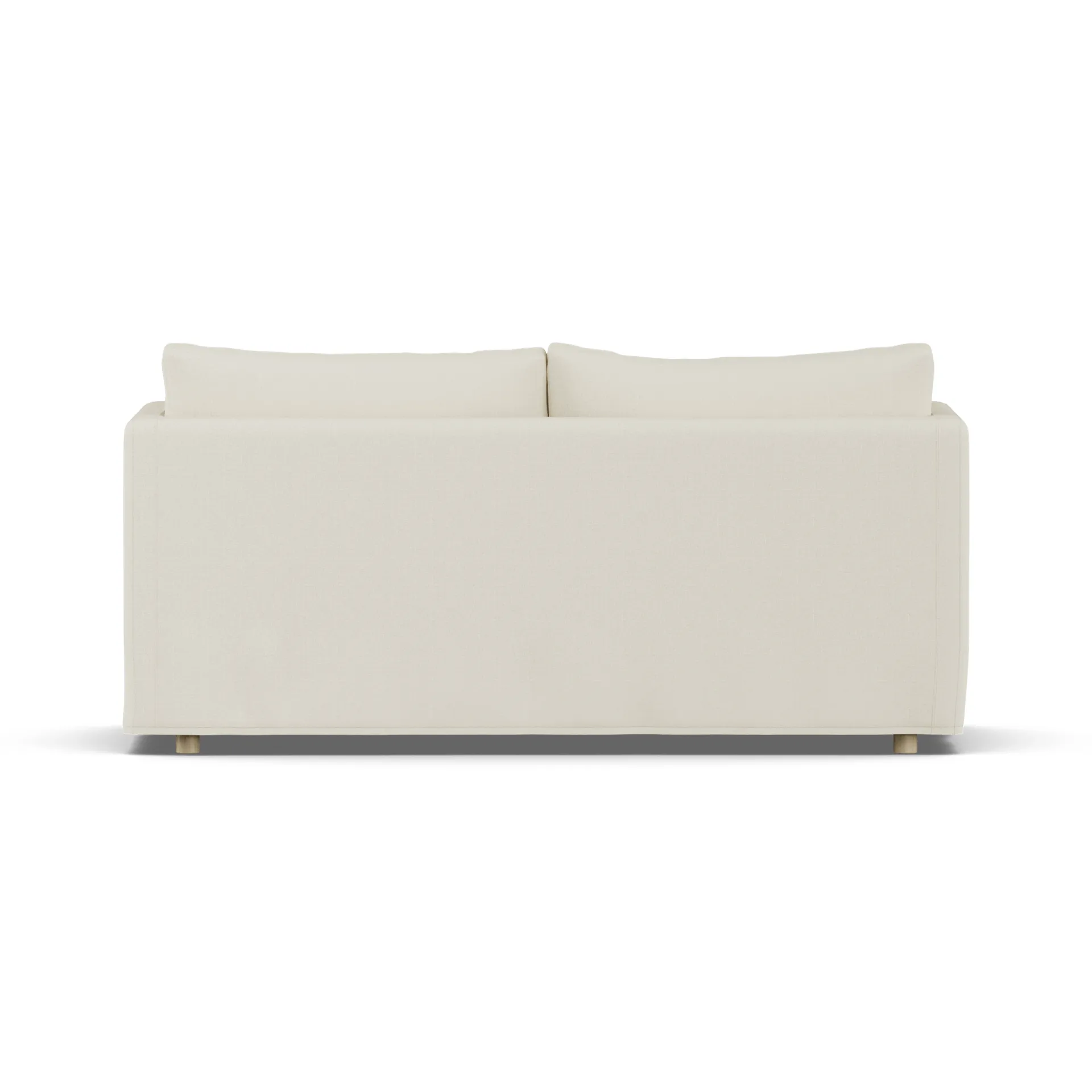 Linnevik sofa, Oslo Nature 1540-hvidolieret eg, 2-pers., med skørt 1898