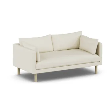 Linnevik sofa - Oslo Nature 1540-hvidolieret eg, 2-pers., uden skørt - 1898