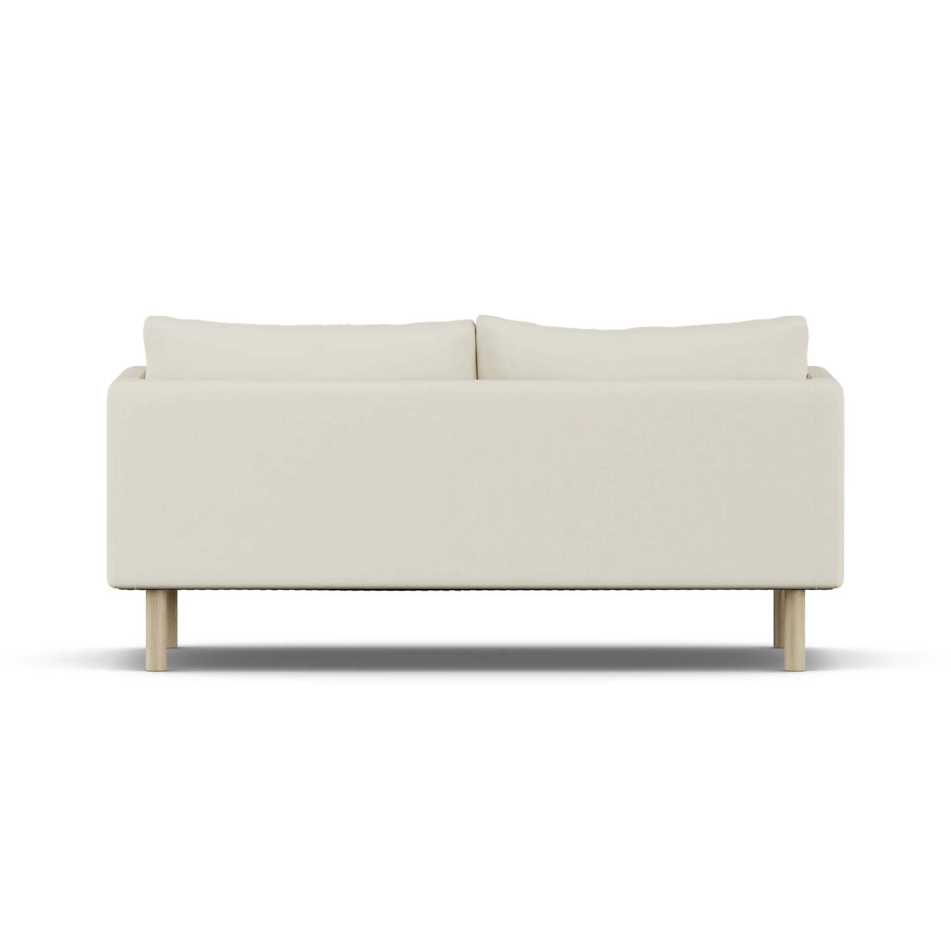 Linnevik sofa, Oslo Nature 1540-hvidolieret eg, 2-pers., uden skørt 1898