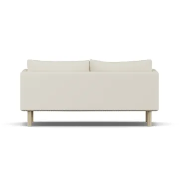 Linnevik sofa - Oslo Nature 1540-hvidolieret eg, 2-pers., uden skørt - 1898