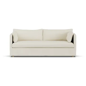 Linnevik sofa - Oslo Nature 1540-hvidolieret eg, 3-pers., med skørt - 1898