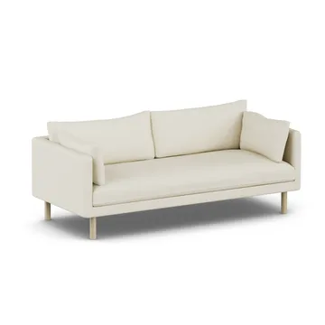 Linnevik sofa - Oslo Nature 1540-hvidolieret eg, 3-pers., uden skørt - 1898