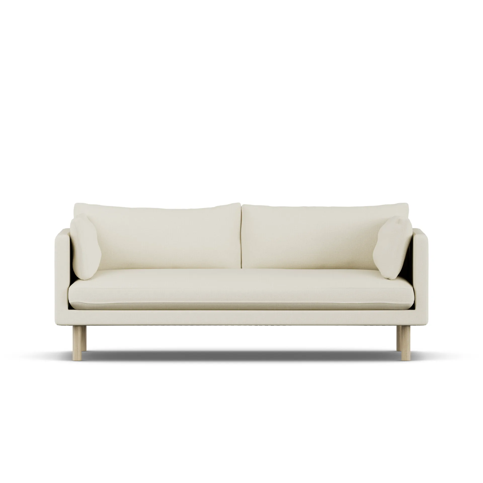 Linnevik sofa, Oslo Nature 1540-hvidolieret eg, 3-pers. 1898