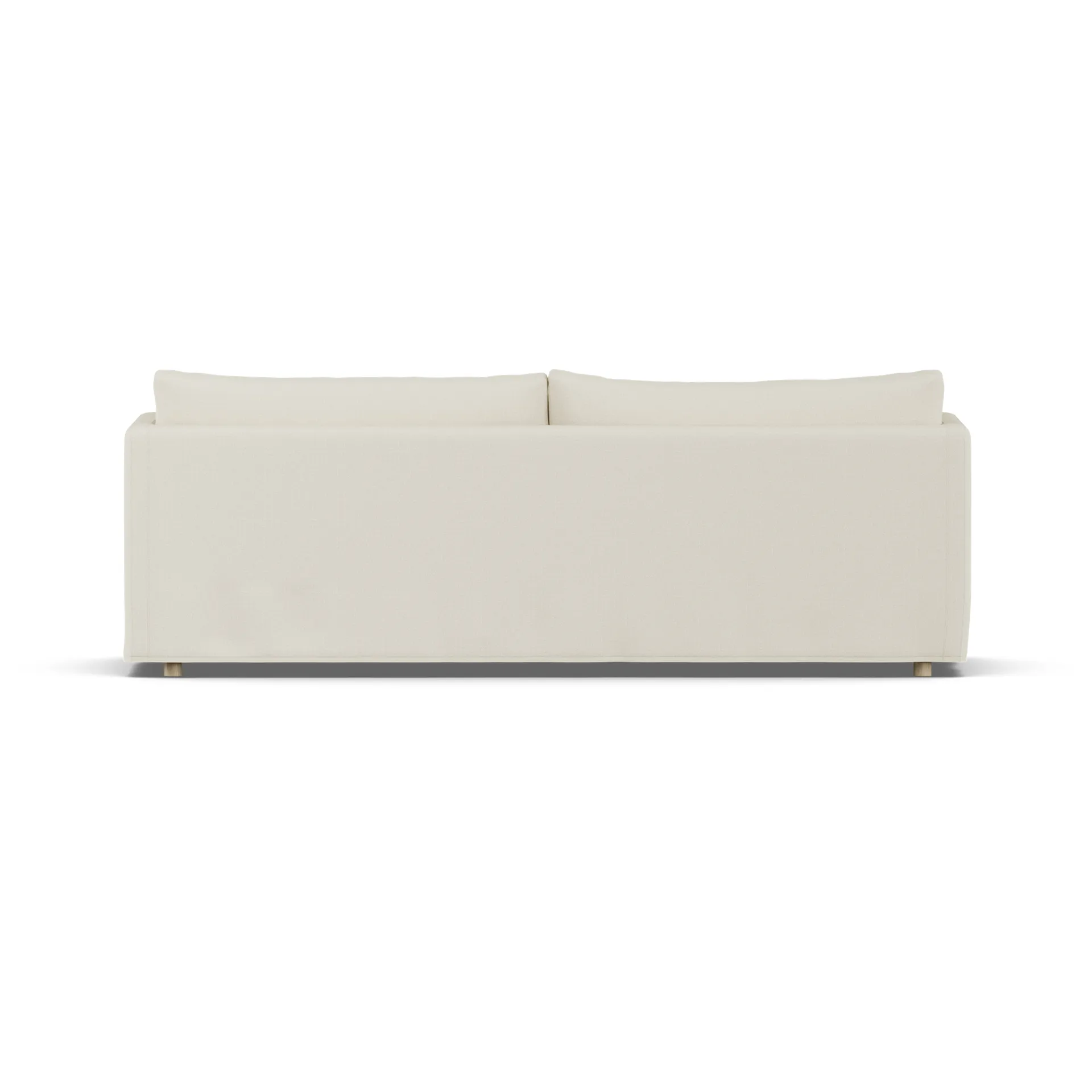 Linnevik sofa, Oslo Nature 1540-hvidolieret eg, 4-pers., med skørt 1898