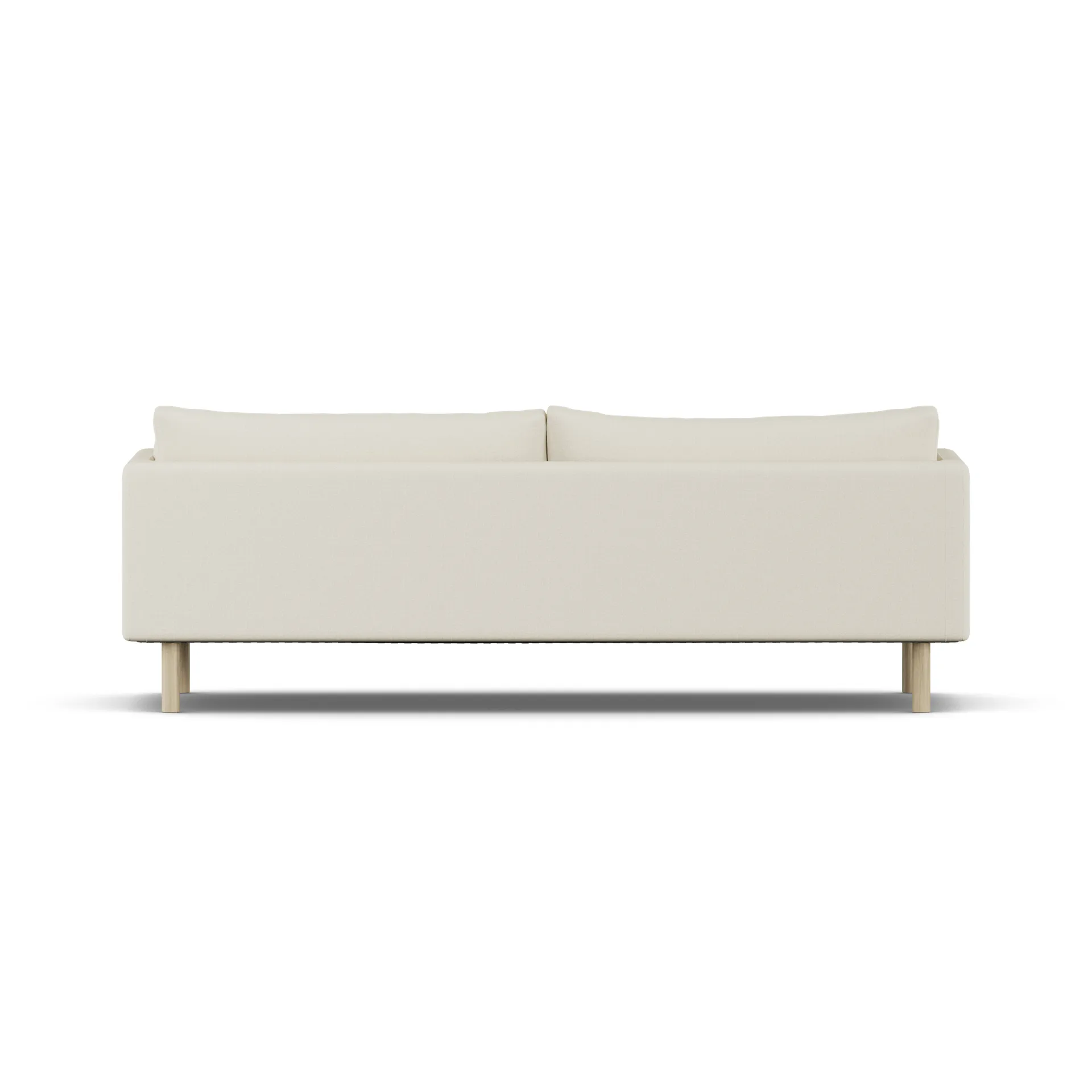 Linnevik sofa, Oslo Nature 1540-hvidolieret eg, 4-pers., uden skørt 1898