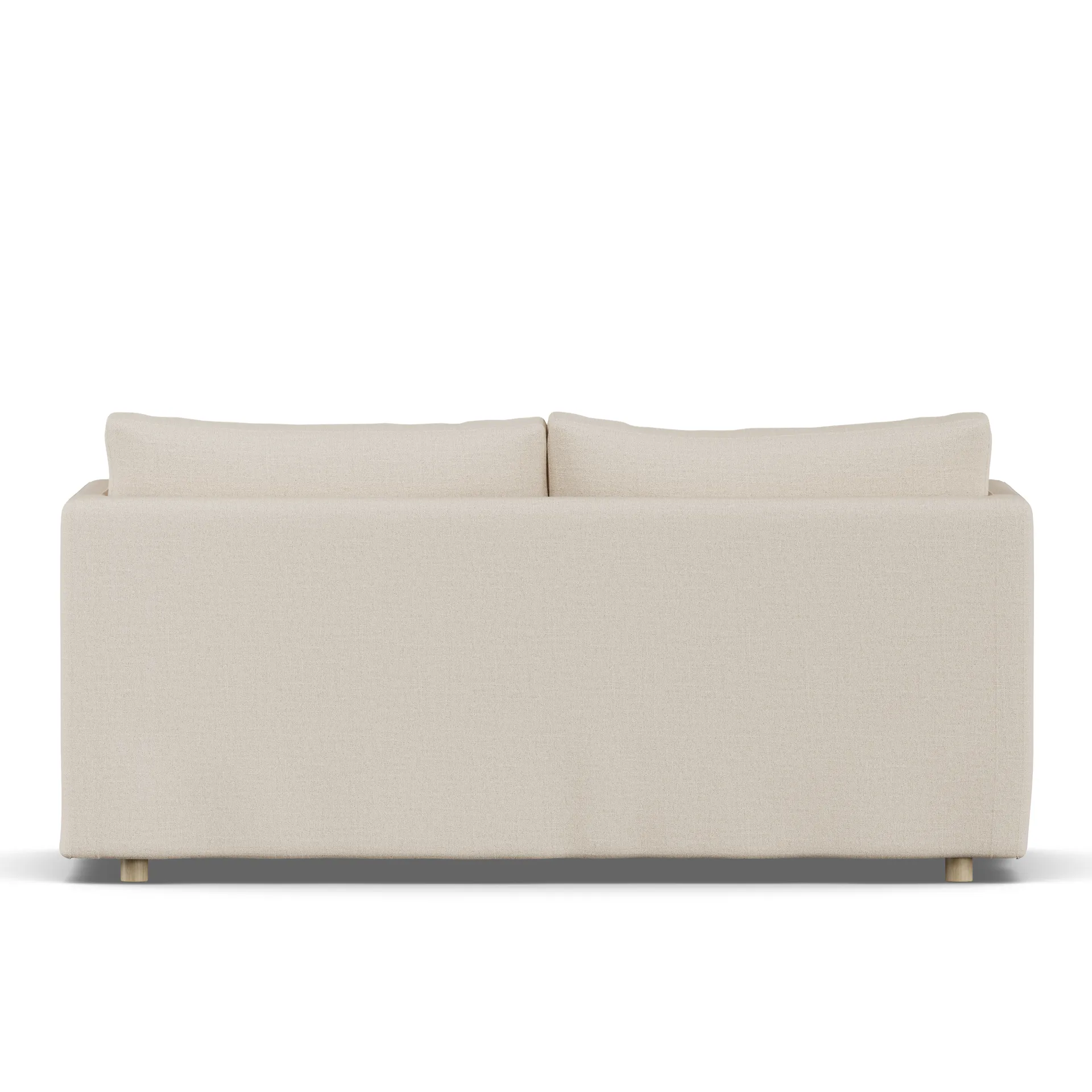 Linnevik sofa, Same Beige 6670-hvidolieret eg, 2-pers., med skørt 1898